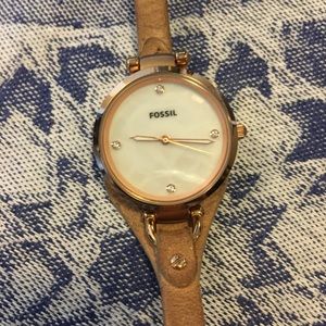 Fossil rose gold women’s watch